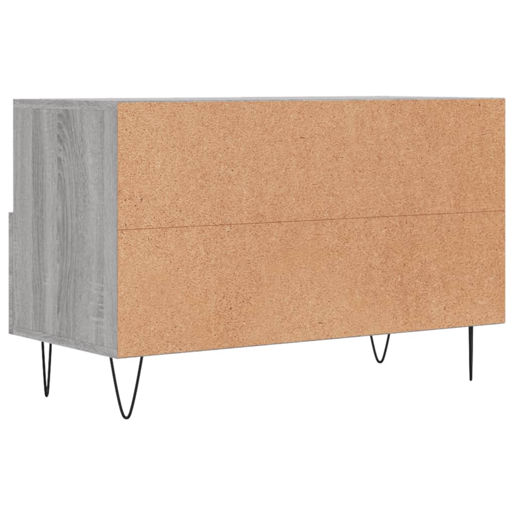 vidaXL Mueble de TV madera de ingeniería gris Sonoma 80x36x50 cm