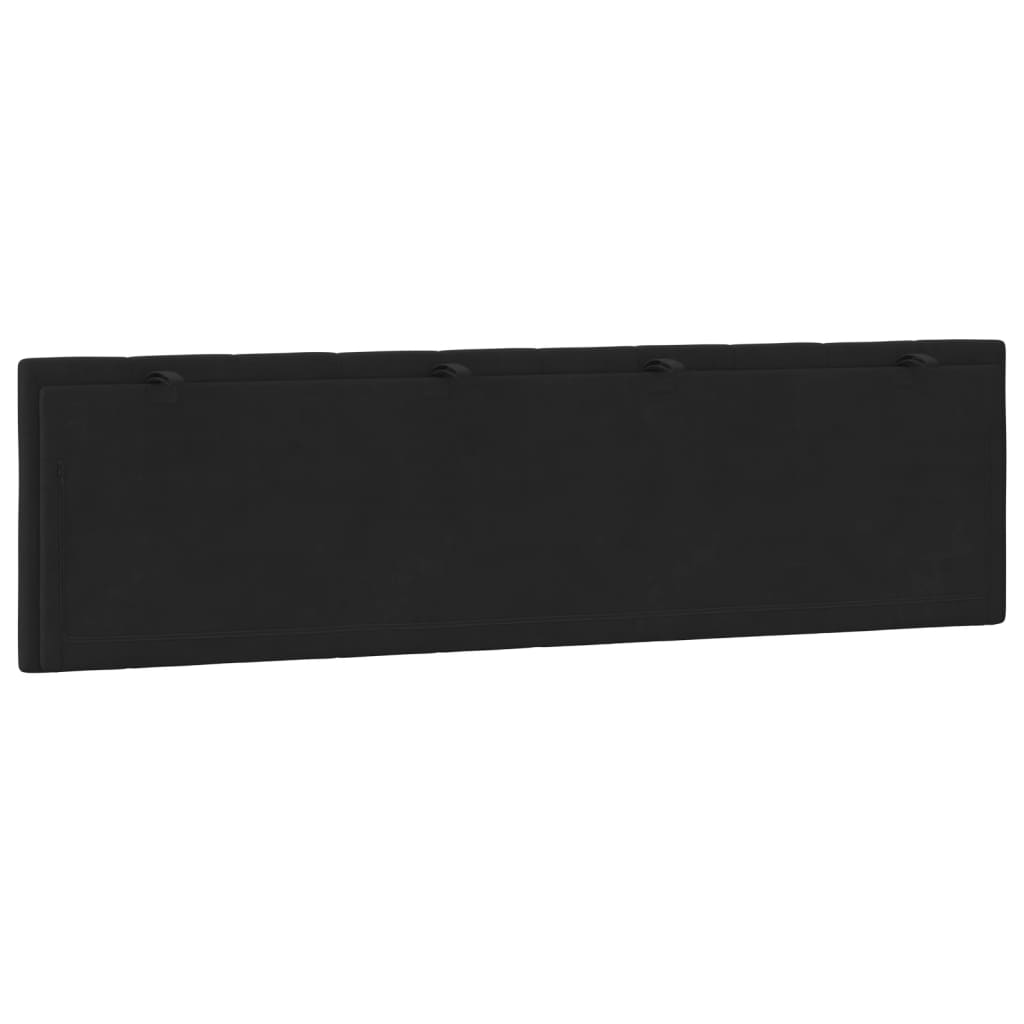 vidaXL Cabecero de cama acolchado terciopelo negro 180 cm