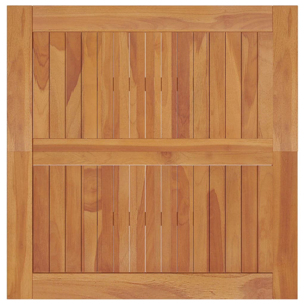 vidaXL Mesa de comedor de jardín madera maciza de teca 85x85x75 cm