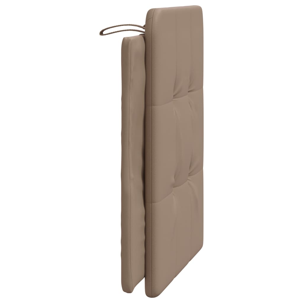 vidaXL Cabecero de cama acolchado cuero sintético capuchino 80 cm