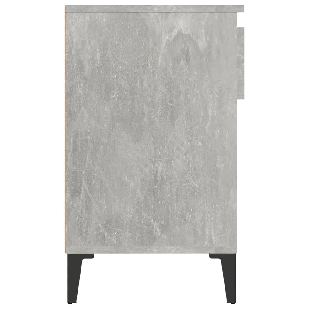 vidaXL Mueble zapatero madera contrachapada gris hormigón 102x36x60 cm