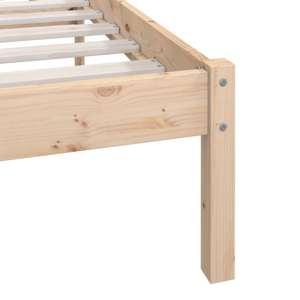 vidaXL Estructura de cama sin colchón madera maciza 200x200 cm