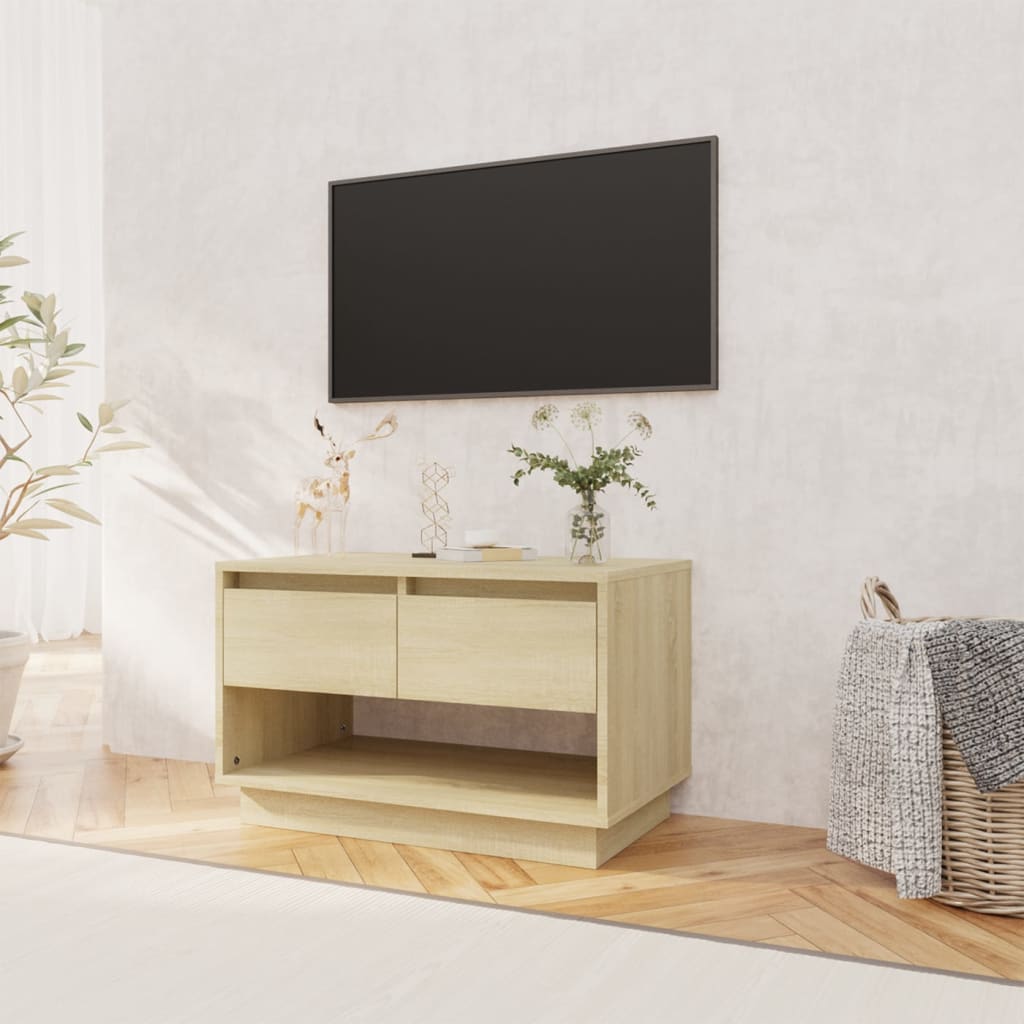 vidaXL Mueble para TV madera contrachapada roble Sonoma 70x41x44 cm