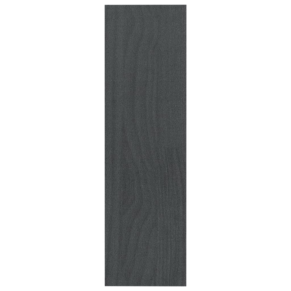 vidaXL Estantería divisor de espacios madera pino gris 100x30x103 cm