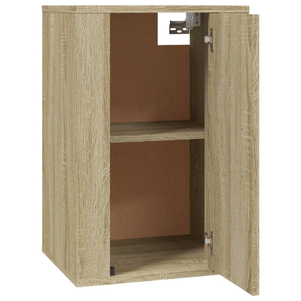 vidaXL Muebles para TV de pared 2 uds roble Sonoma 40x34,5x60 cm