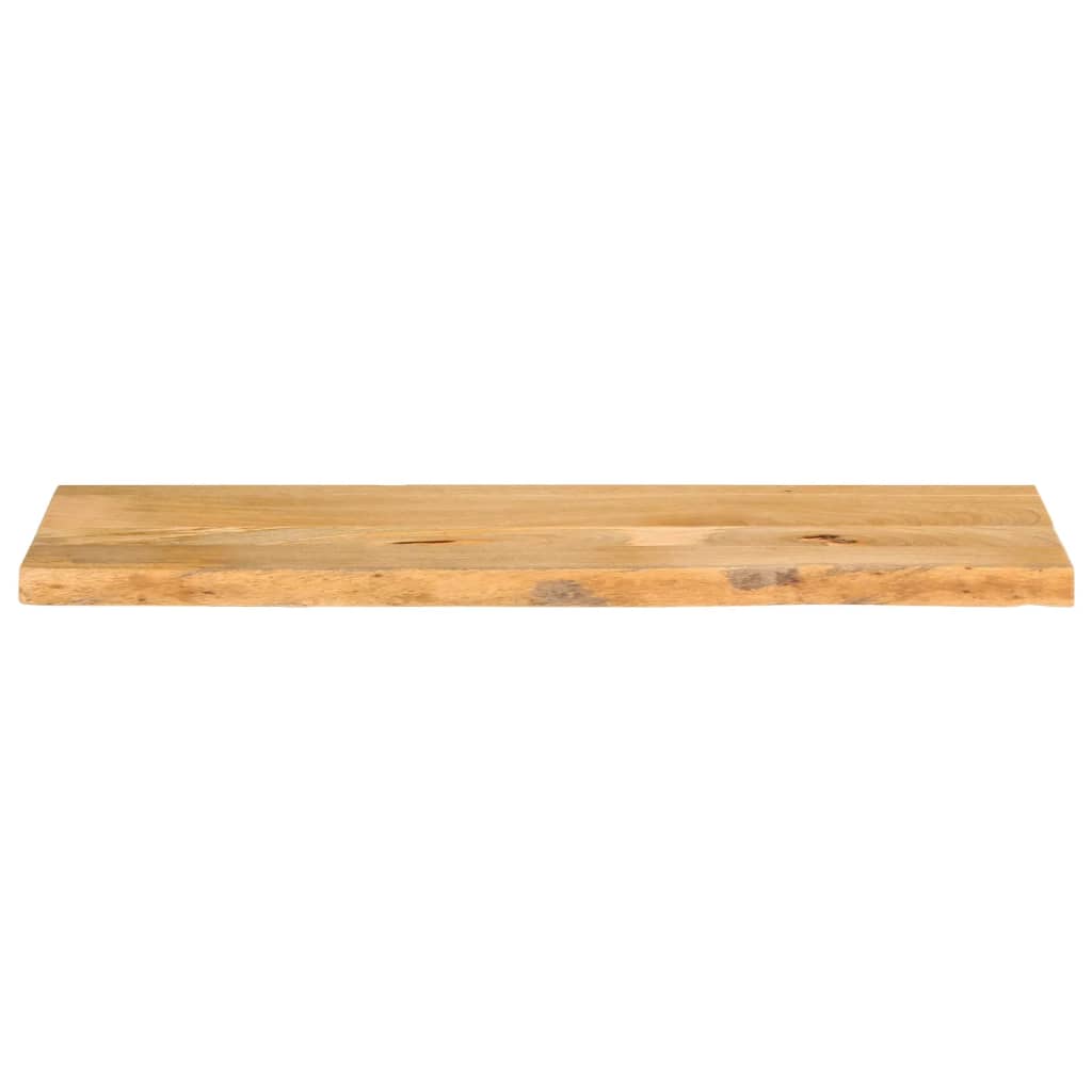 vidaXL Tablero de mesa borde natural madera maciza mango 120x40x3,8 cm