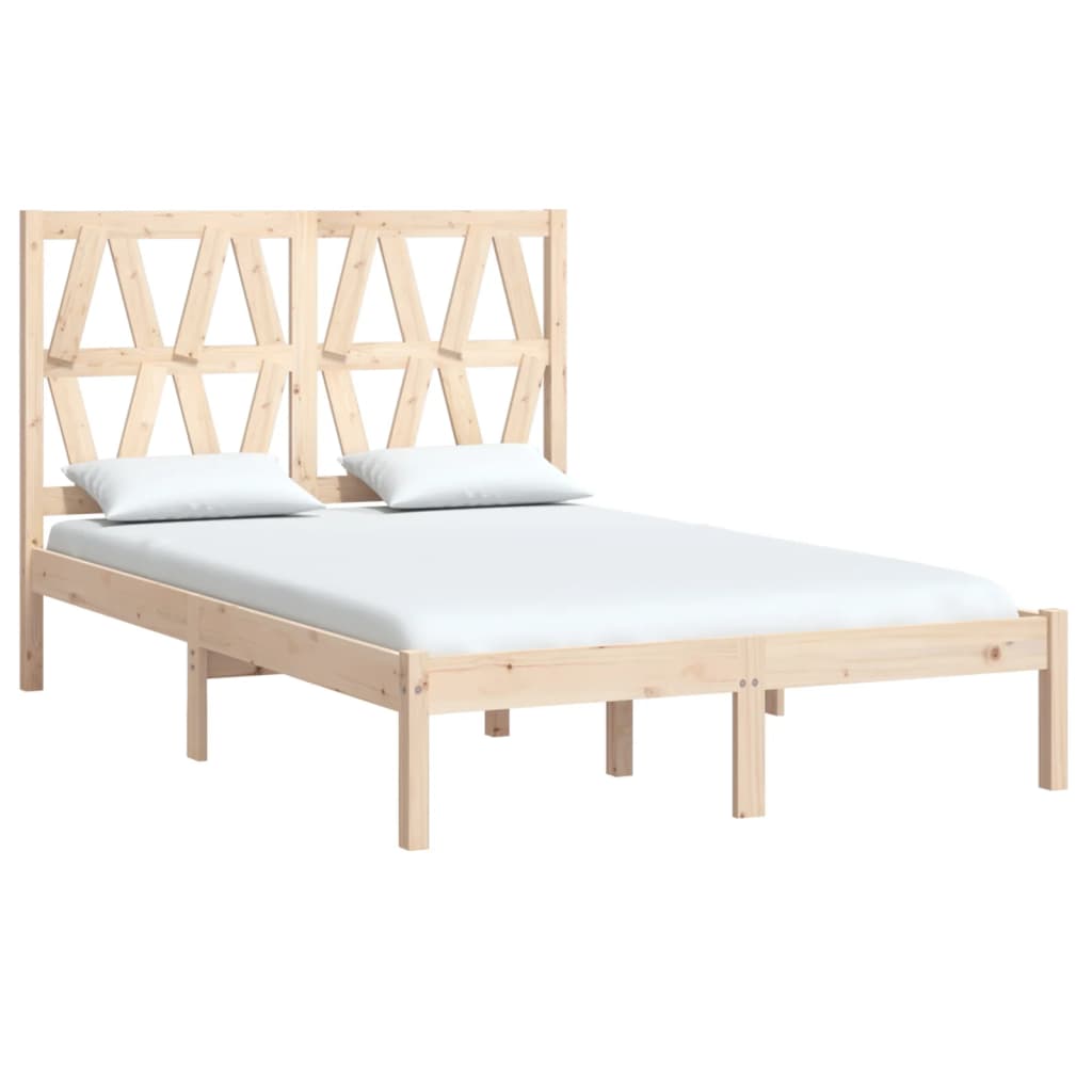 vidaXL Estructura de cama madera maciza de pino 120x200 cm