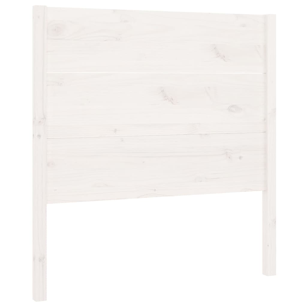 vidaXL Cabecero madera maciza de pino blanco 81x4x100 cm