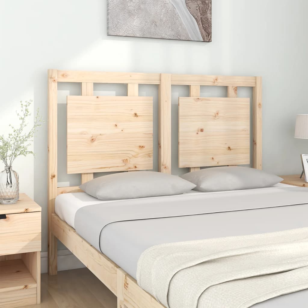 vidaXL Cabecero de cama madera maciza de pino 125,5x4x100 cm