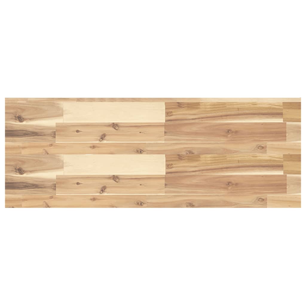 vidaXL Estantes flotantes 2 uds madera acacia sin tratar 80x30x4 cm