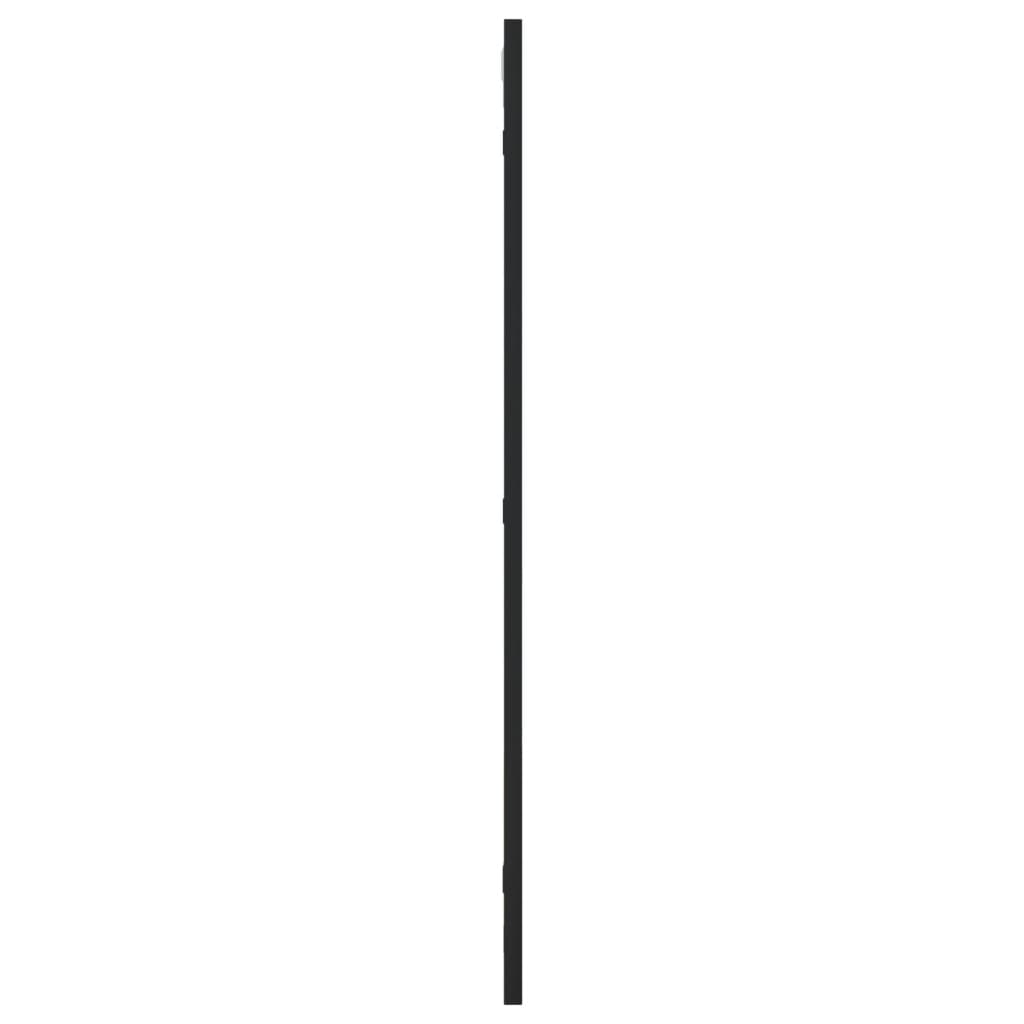 vidaXL Espejo de pared rectangular de hierro negro 40x80 cm