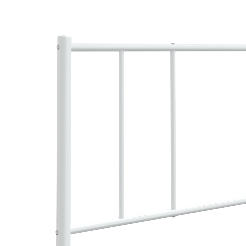 vidaXL Cabecero de metal blanco 150 cm