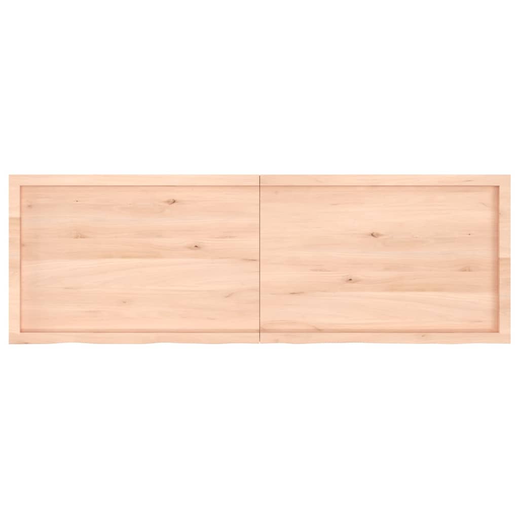 vidaXL Estante de pared madera maciza roble sin tratar 180x60x(2-6) cm