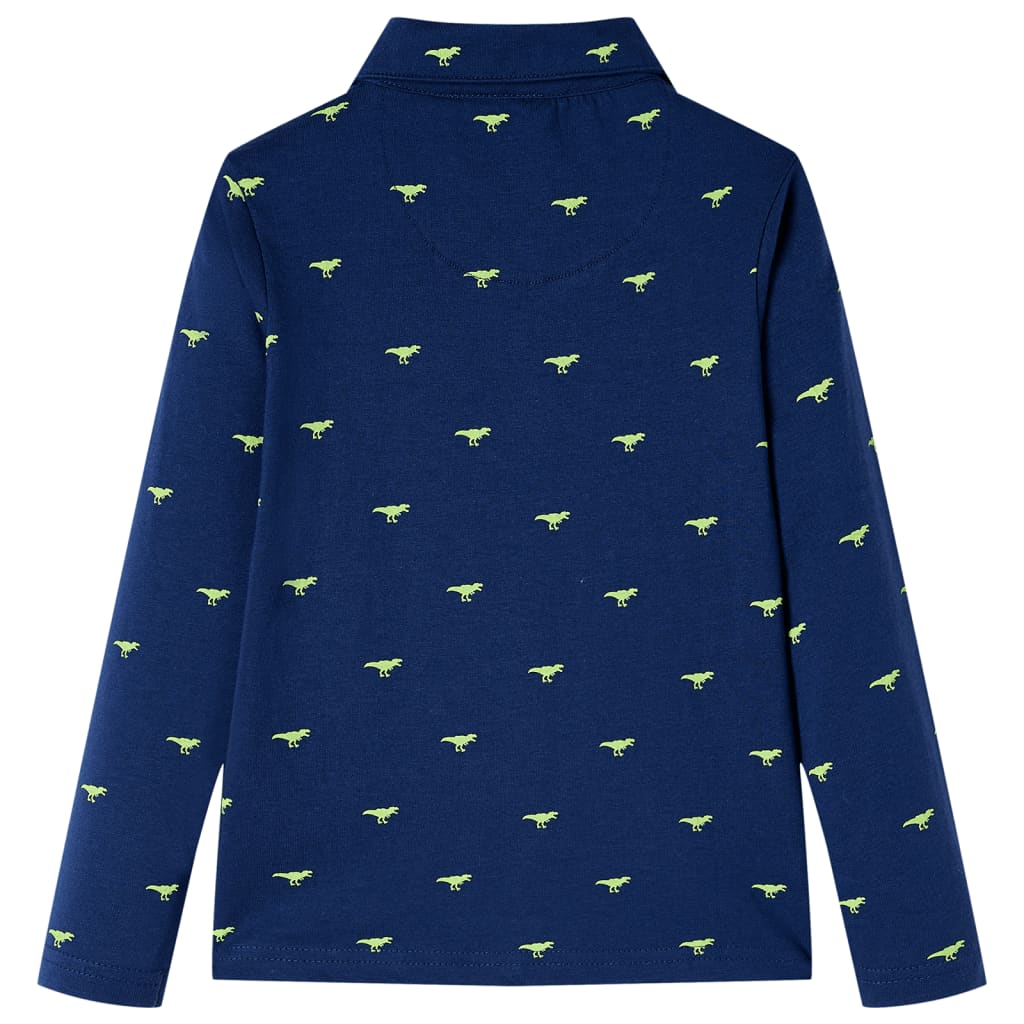 Camisa infantil azul marino 104