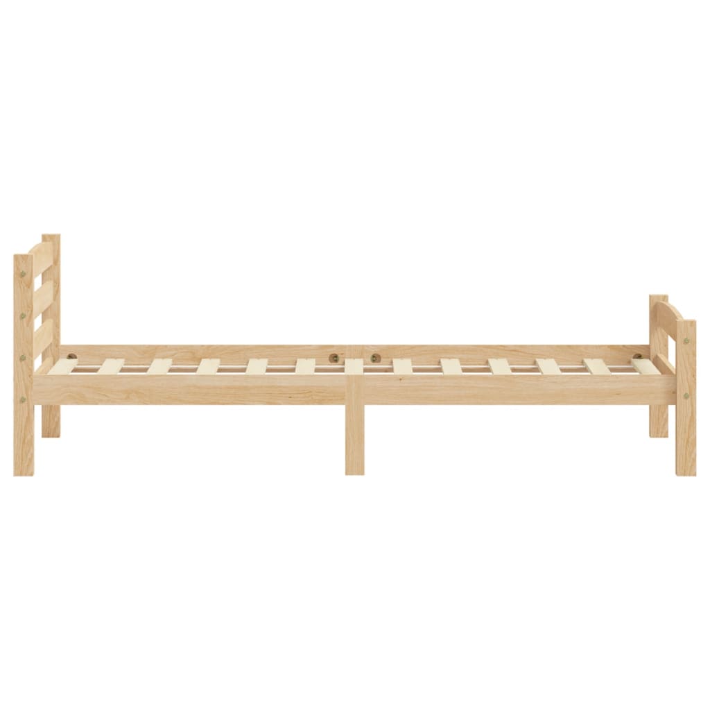 vidaXL Estructura de cama sin colchón madera maciza de pino 90x200 cm