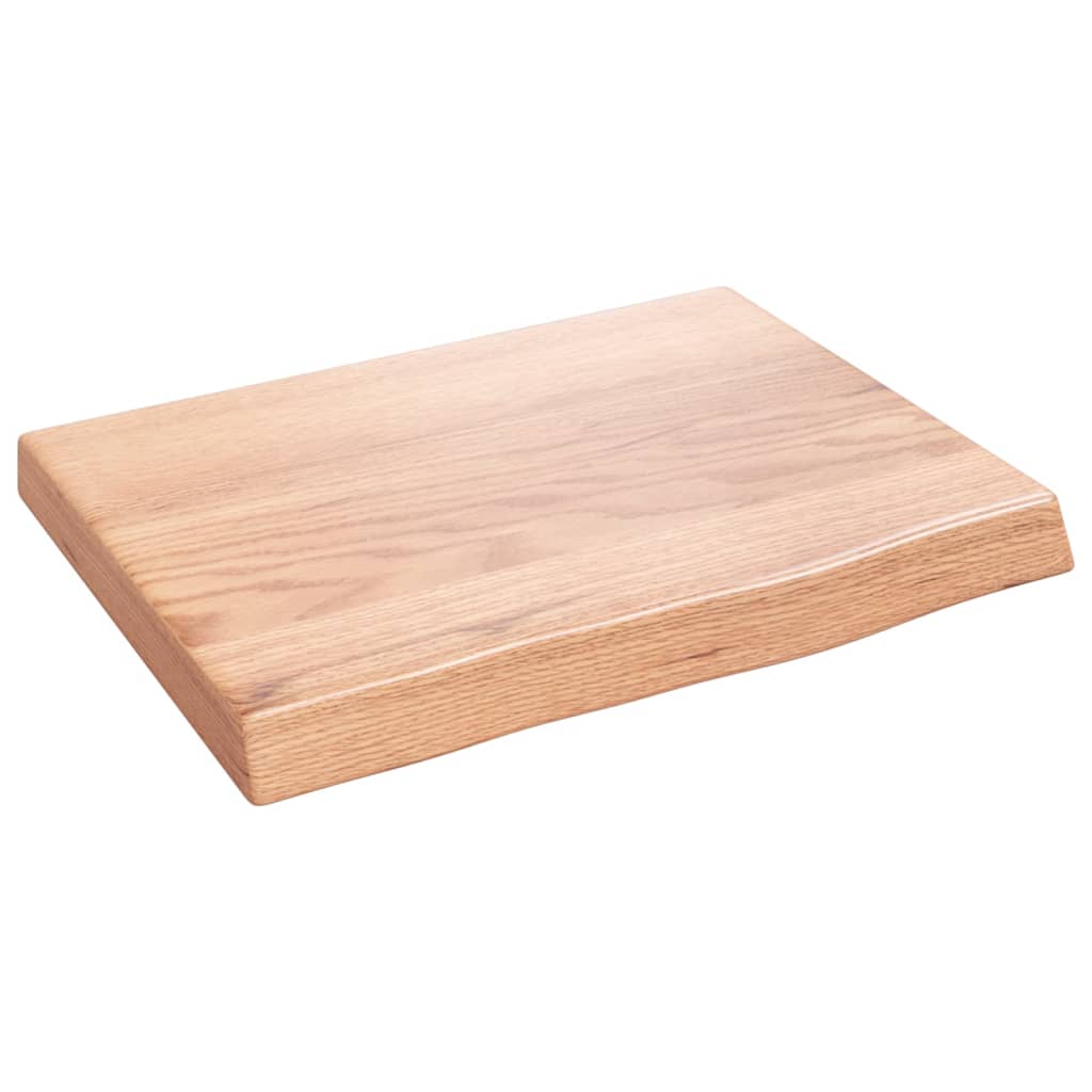 vidaXL Estante pared madera roble tratada marrón claro 40x30x(2-4) cm