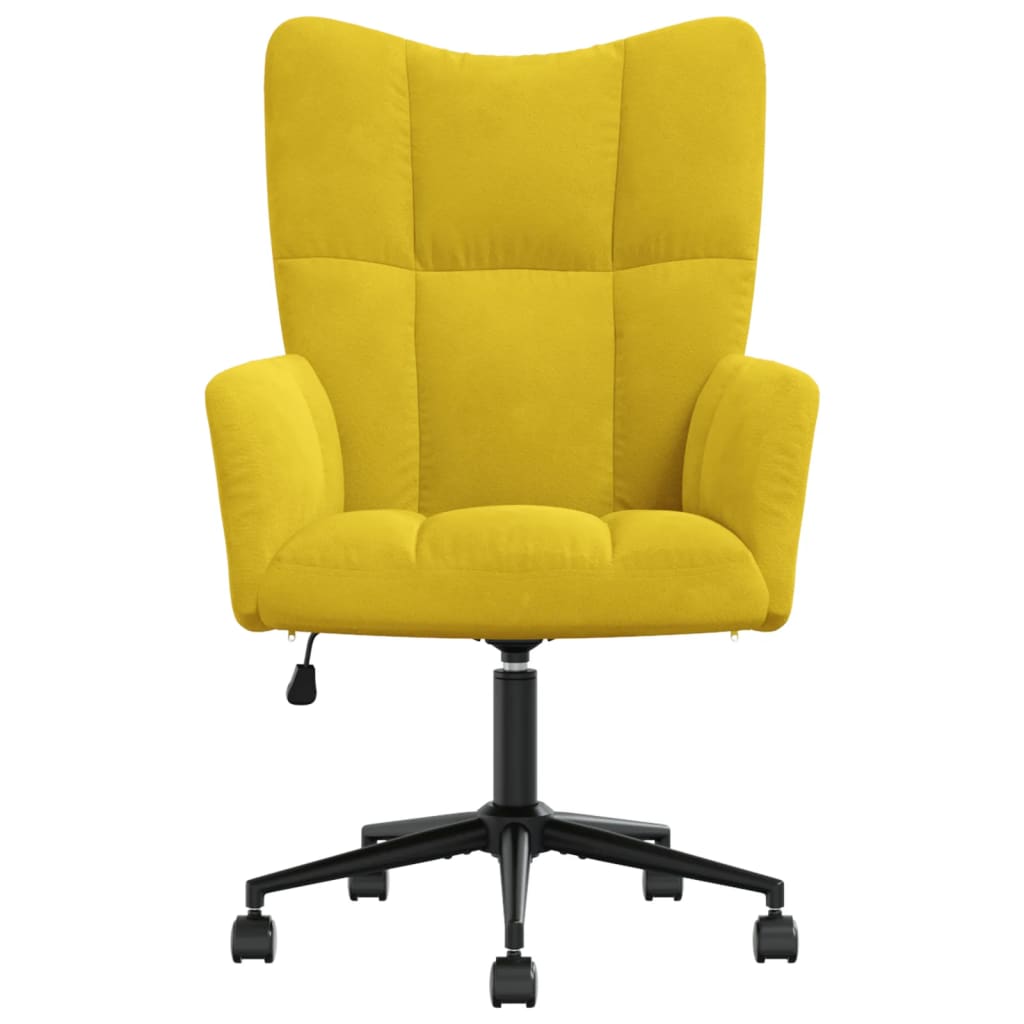 vidaXL Sillón de relax de terciopelo amarillo mostaza