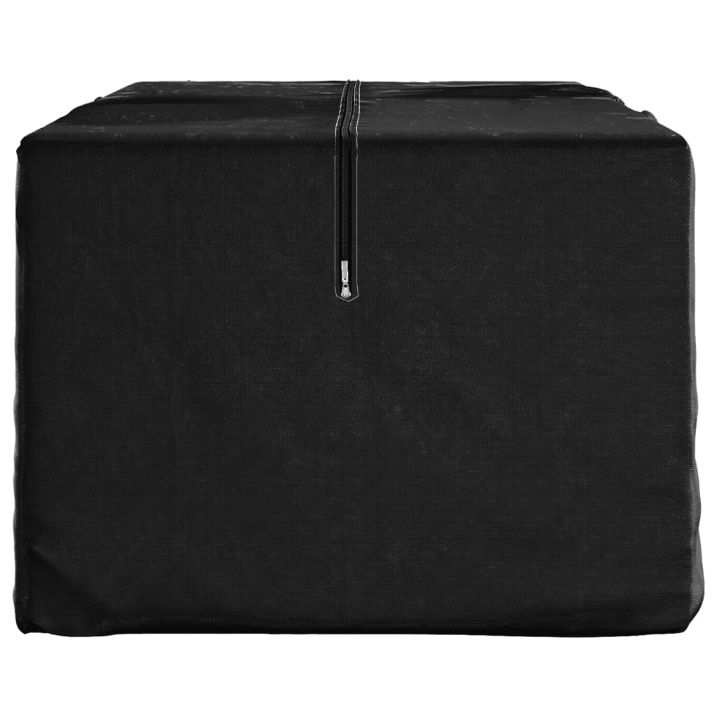 vidaXL Bolsa para cojines de jardín polietileno negro 135x40x55 cm