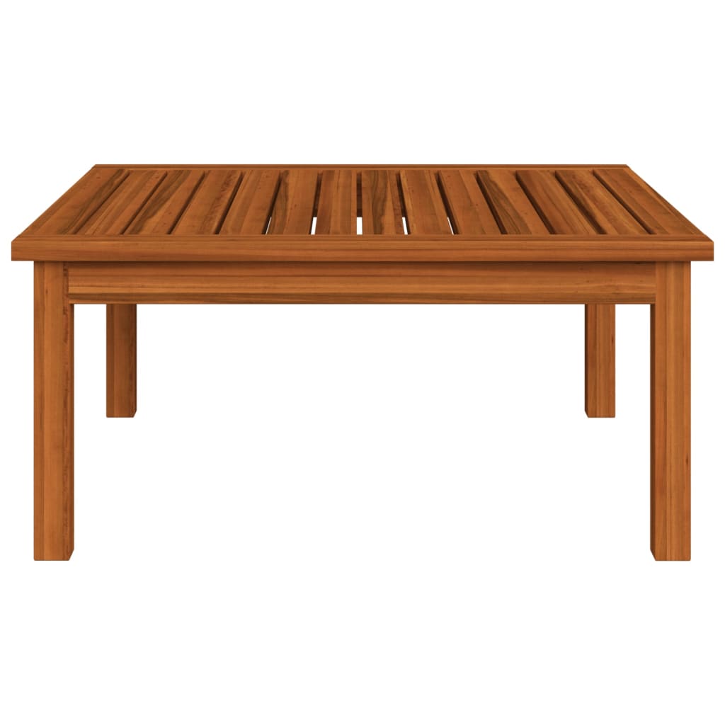 vidaXL Mesita de jardín de madera maciza de acacia 63x63x30 cm