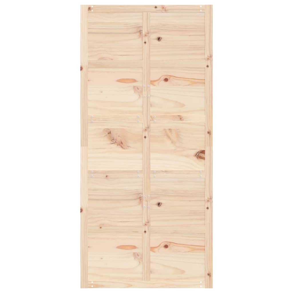vidaXL Puerta de granero madera maciza pino 100x1,8x214 cm