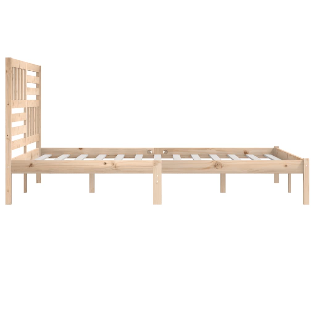 vidaXL Estructura de cama sin colchón madera maciza de pino 180x200 cm