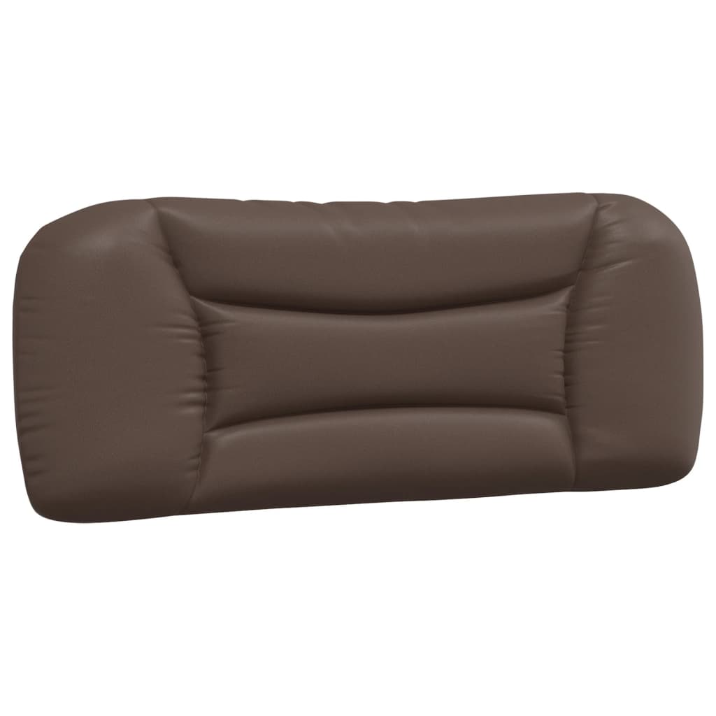 vidaXL Cama con colchón cuero sintético marrón 100x200 cm