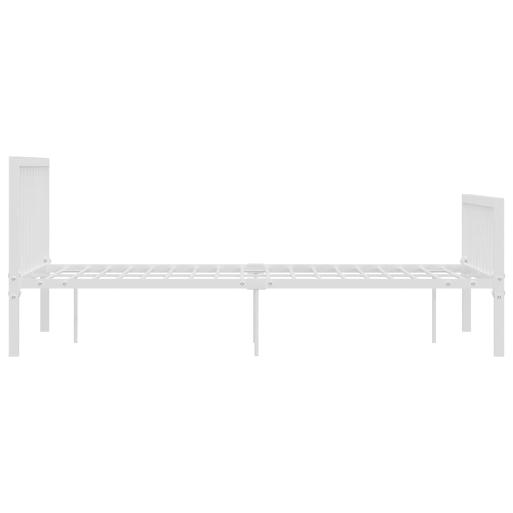 vidaXL Estructura de cama sin colchón metal blanco 140x200 cm