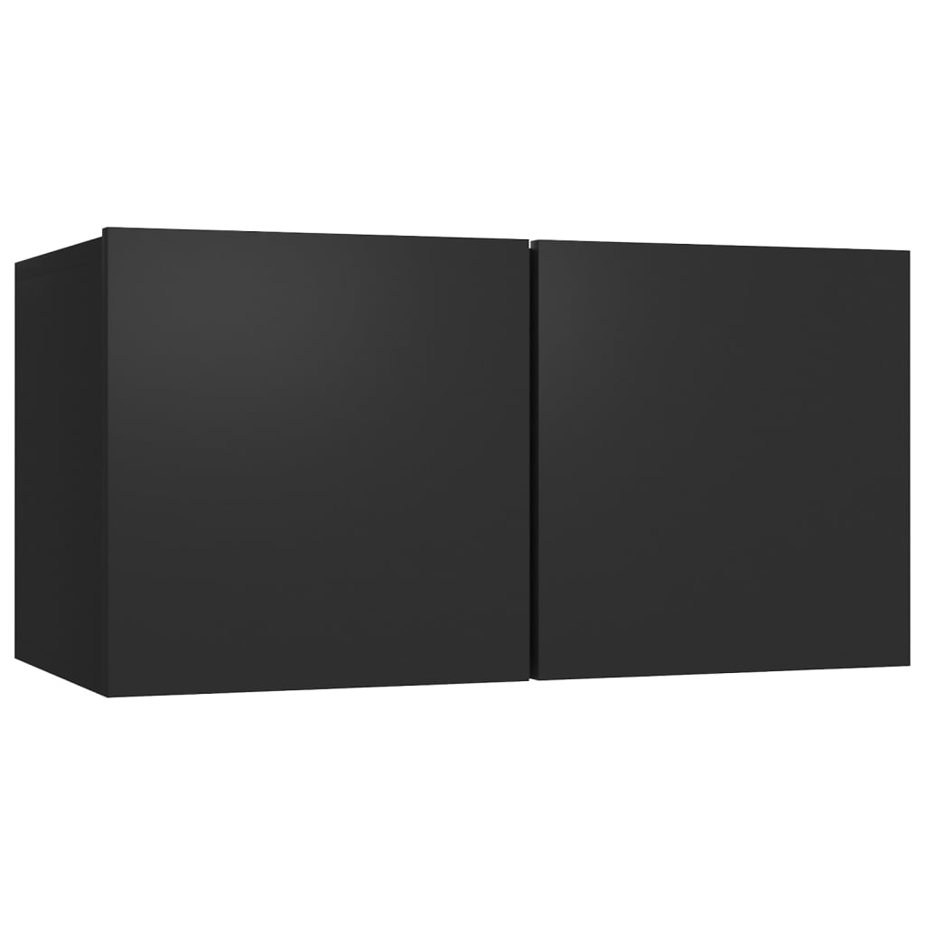 vidaXL Mueble de TV colgante negro 60x30x30 cm