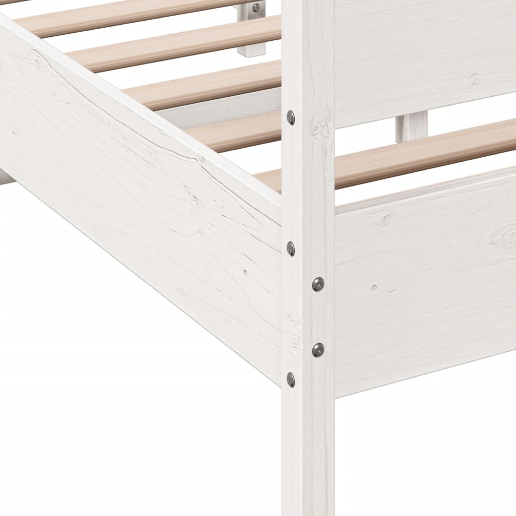 vidaXL Estructura de cama sin colchón madera maciza de pino 160x200 cm