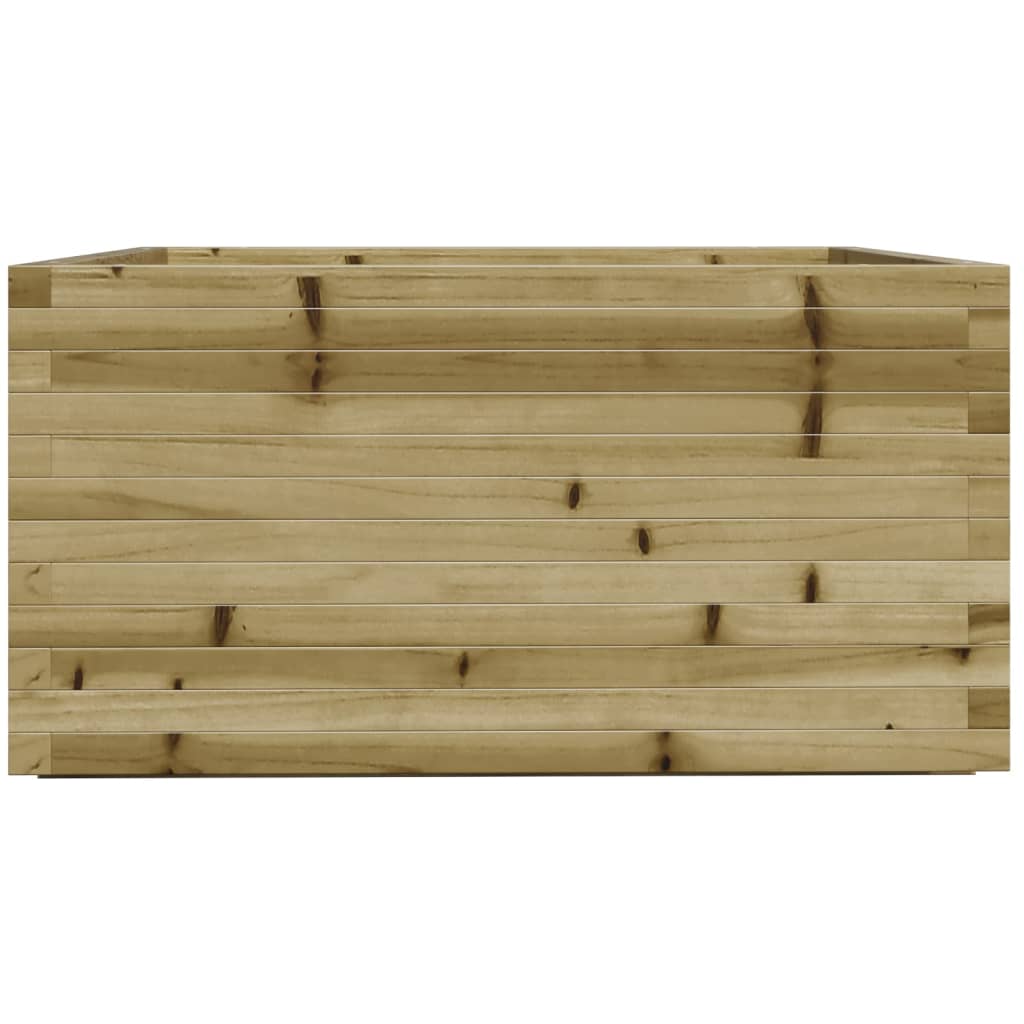 vidaXL Jardinera madera de pino impregnada 90x90x49,5 cm