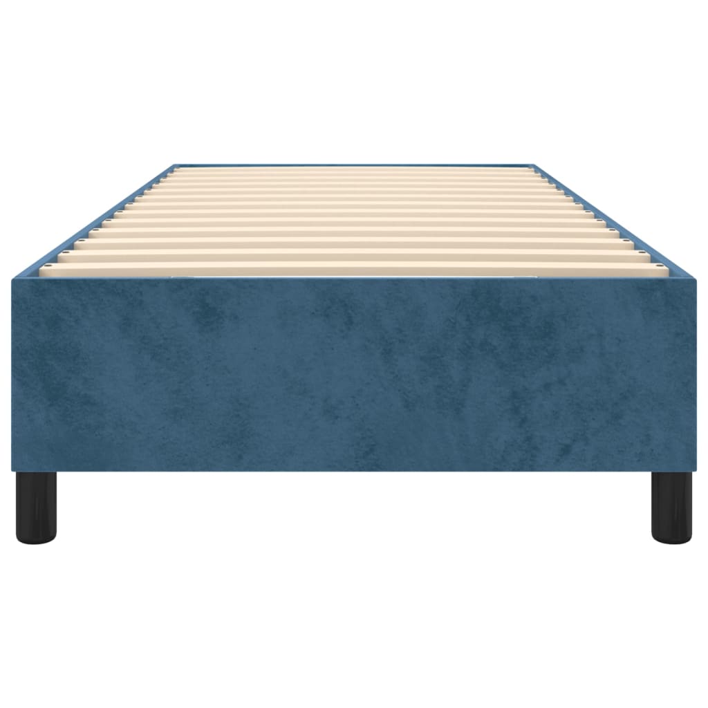 vidaXL Estructura de cama de terciopelo azul 90x190 cm