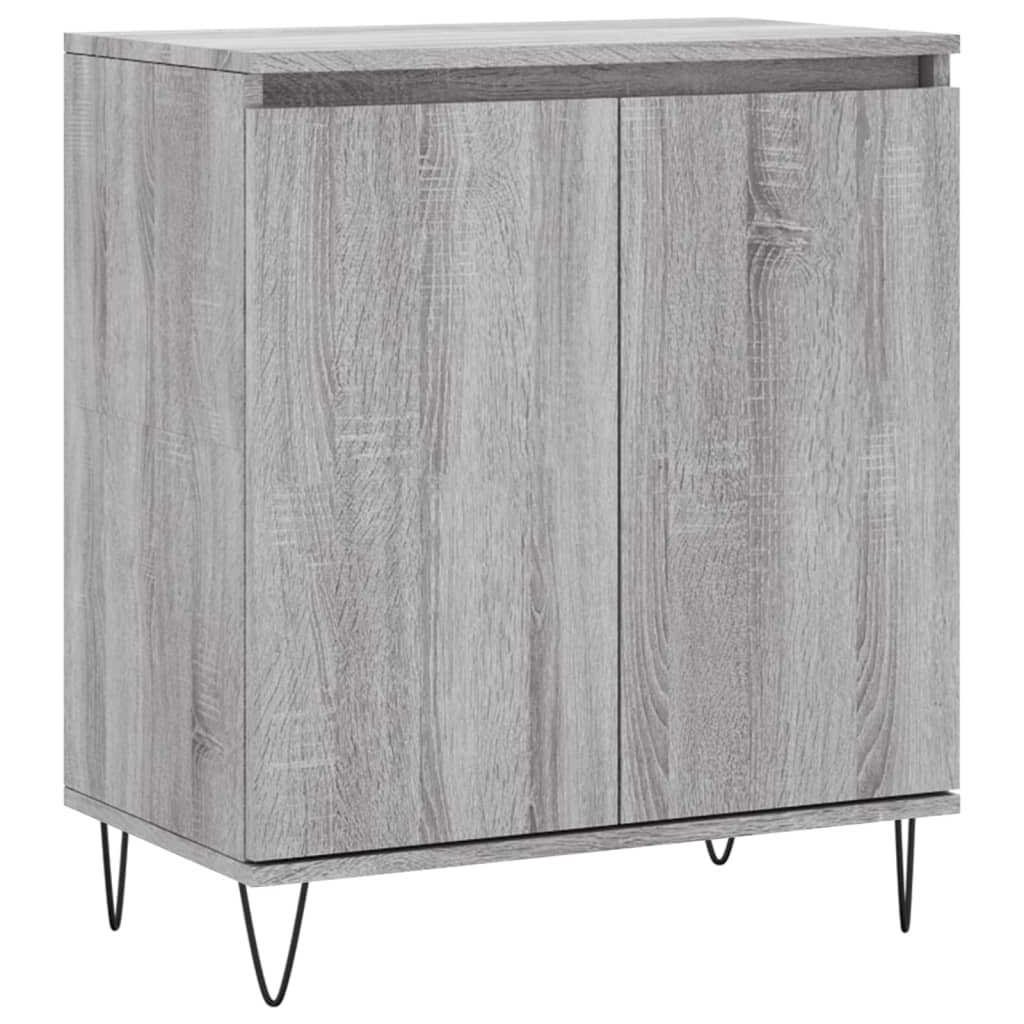 vidaXL Aparador de madera contrachapada gris Sonoma 60x35x70 cm