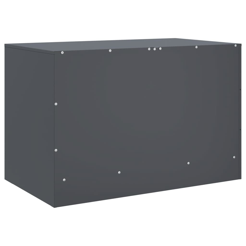 vidaXL Mueble para TV de acero gris antracita 67x39x44 cm