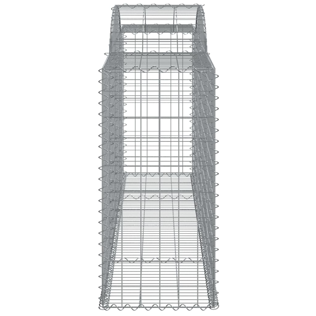 vidaXL Cestas de gaviones 13 uds forma de arco hierro 300x50x100/120cm