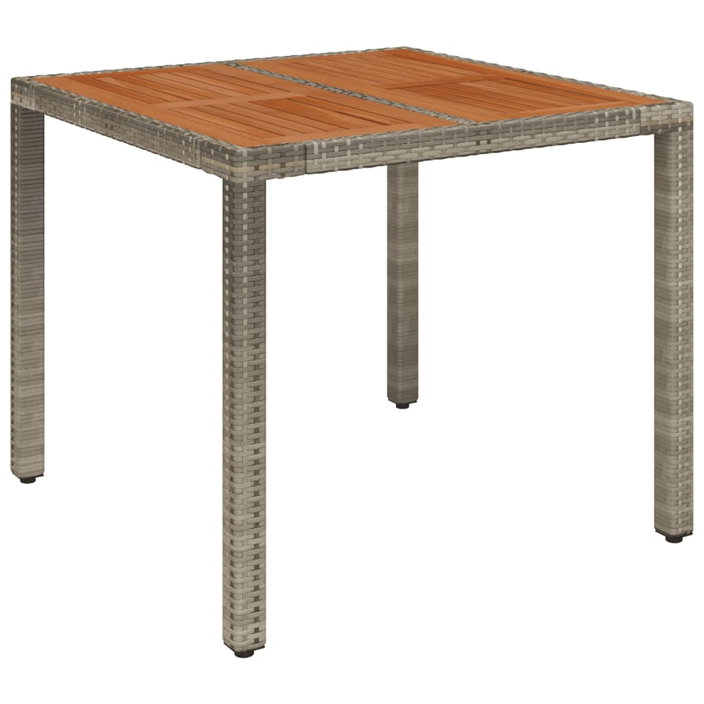 vidaXL Set comedor de jardín 3 piezas con cojines ratán sintético gris