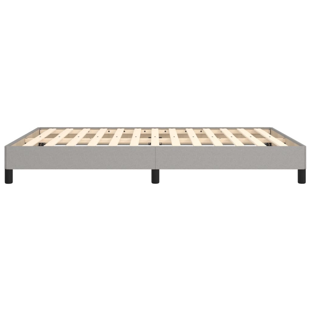 vidaXL Cama sin colchón tela gris claro 140x190 cm