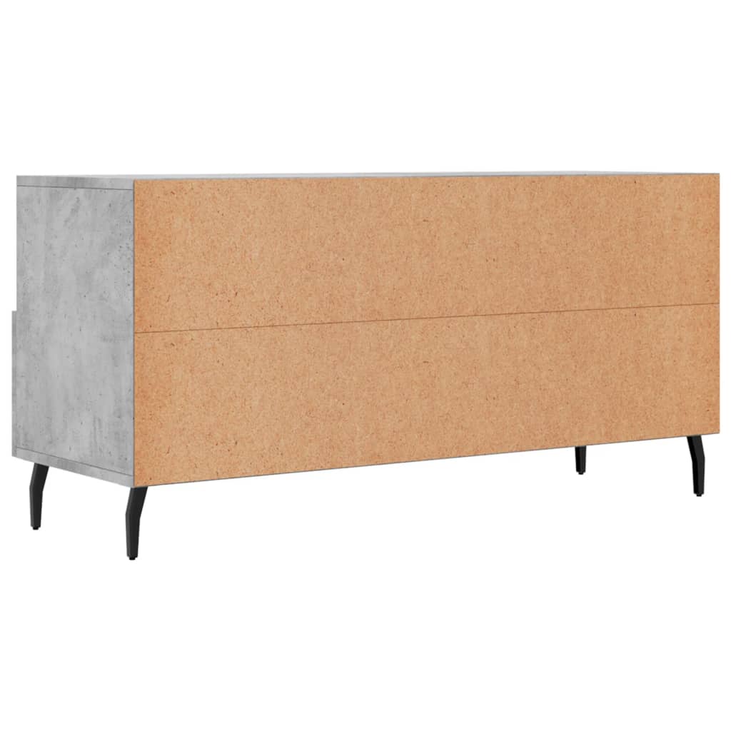 vidaXL Mueble de TV madera de ingeniería gris hormigón 102x36x50 cm