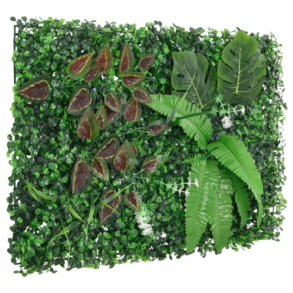  Valla de plantas artificiales 6 uds verde 40x60 cm