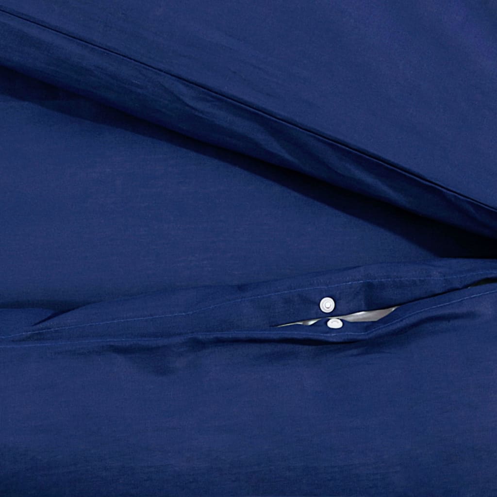 vidaXL Juego de funda nórdica microfibra ligera azul marino 220x240 cm
