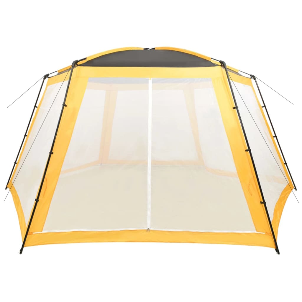 vidaXL Carpa para piscina de tela amarilla 660x580x250 cm