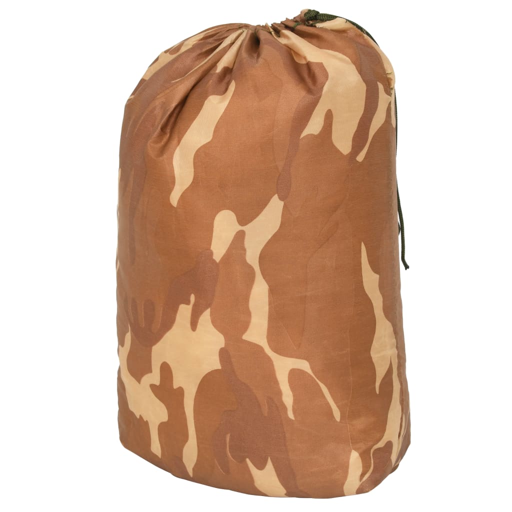 vidaXL Red de camuflaje con bolsa de almacenamiento beige 2x7 m