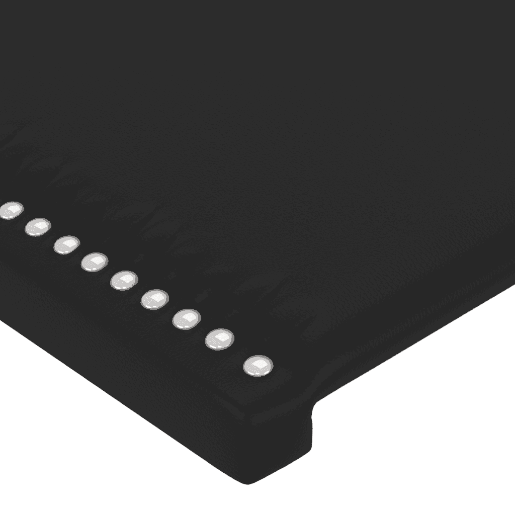 vidaXL Cama box spring con colchón cuero sintético negro 90x190 cm