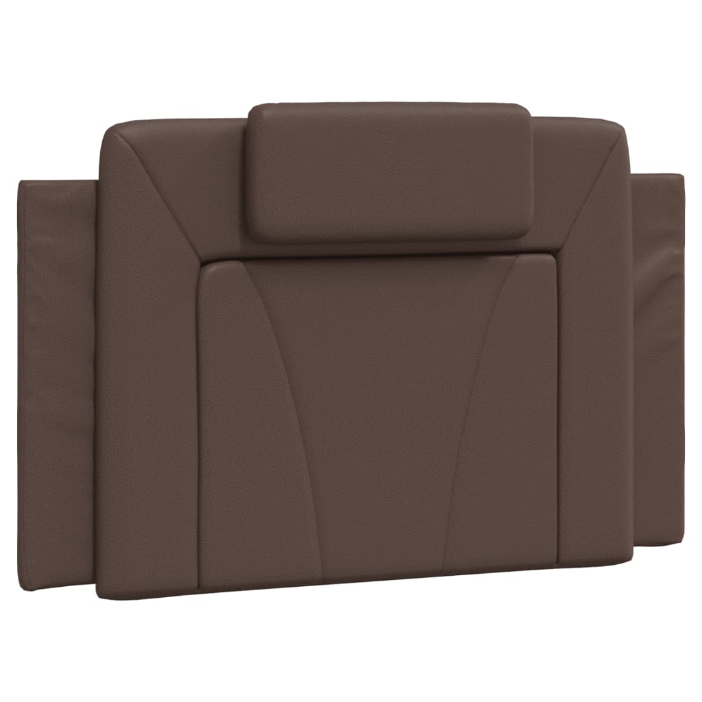 vidaXL Cama con colchón cuero sintético marrón 90x190 cm