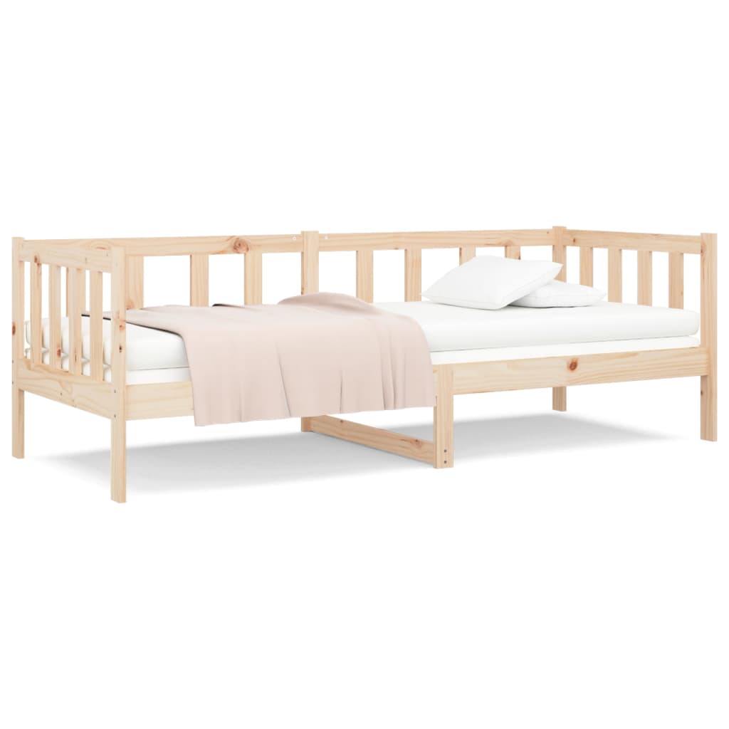 vidaXL Sofá cama sin colchón madera maciza de pino 90x190 cm