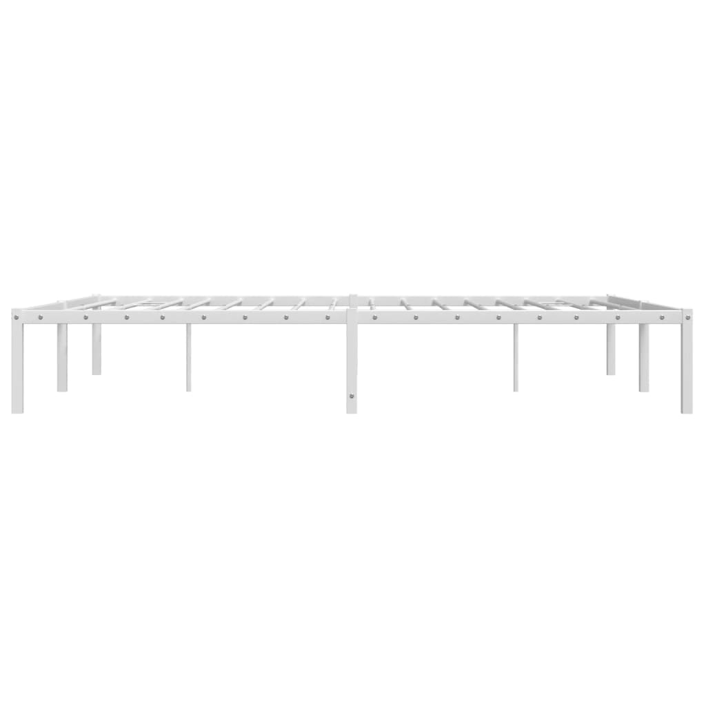 vidaXL Estructura de cama de metal blanca 150x200 cm