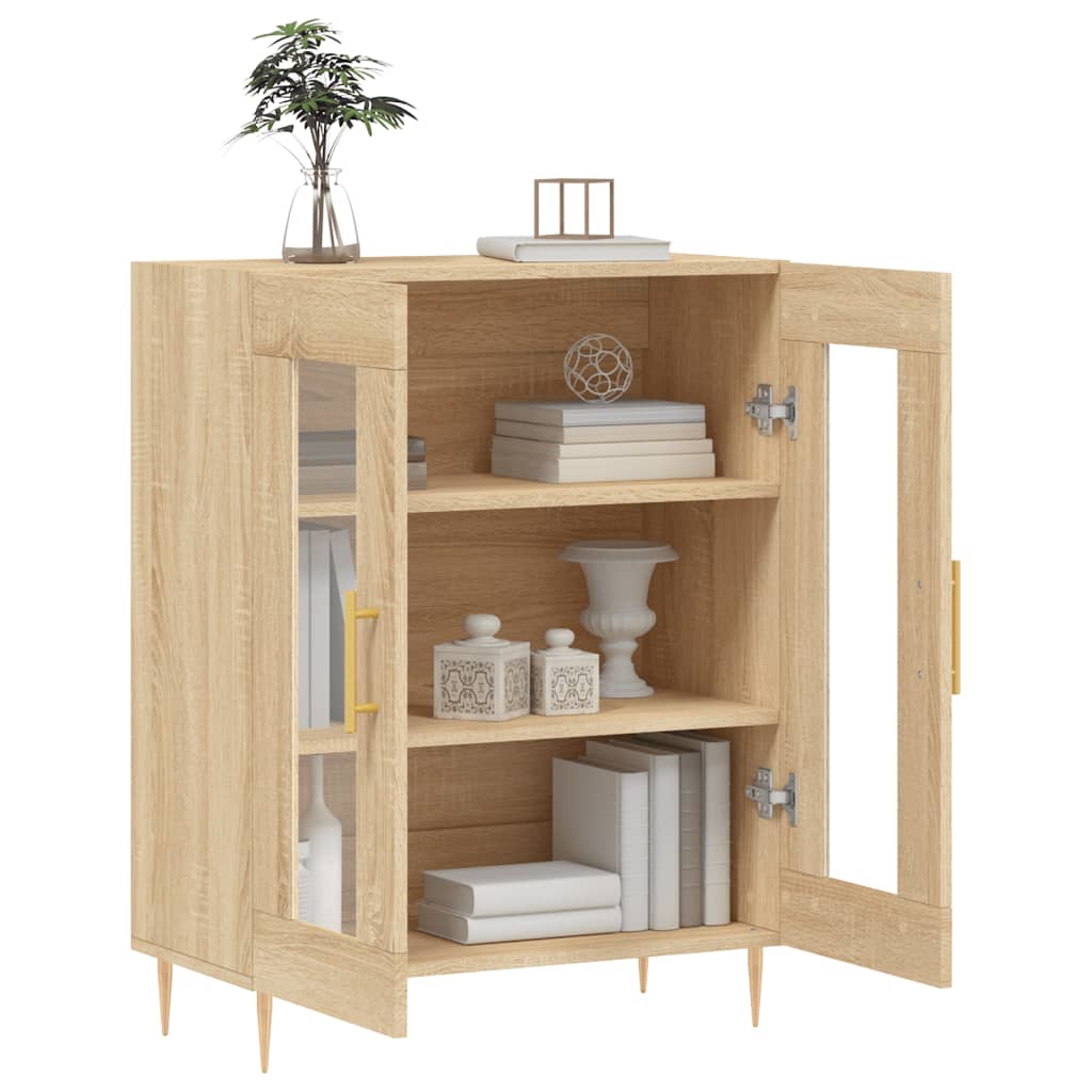 vidaXL Aparador de madera de ingeniería roble Sonoma 69,5x34x90 cm