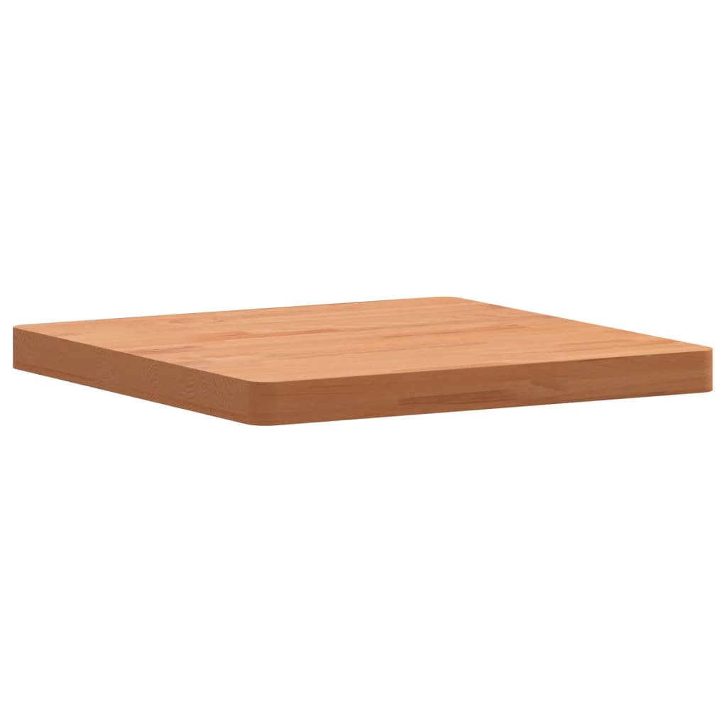 vidaXL Tablero de mesa cuadrado de madera maciza de haya 50x50x4 cm