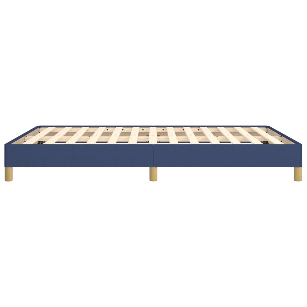 vidaXL Cama sin colchón tela azul 140x190 cm