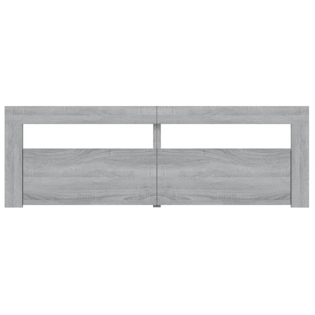 vidaXL Mueble de TV con luces LED gris Sonoma 120x35x40 cm