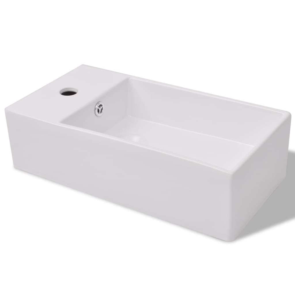 vidaXL Conjunto de mueble y lavabo 3 piezas negro